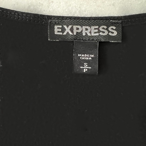 Black/Silver-Sequined Sleeveless Blouse, Size Small - Picture 3 of 3